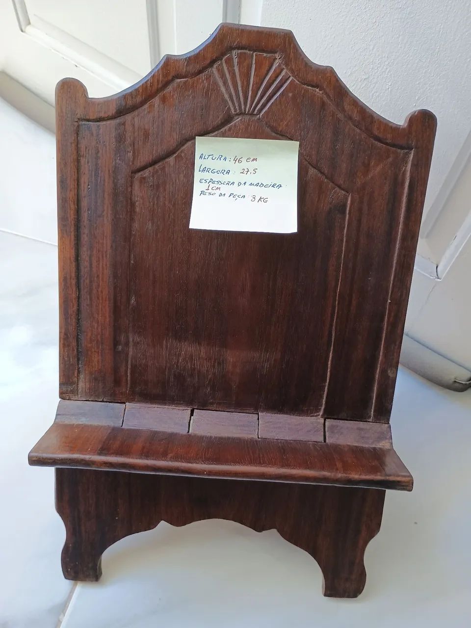2 lindos suporte de madeira para livros. - Foto 3
