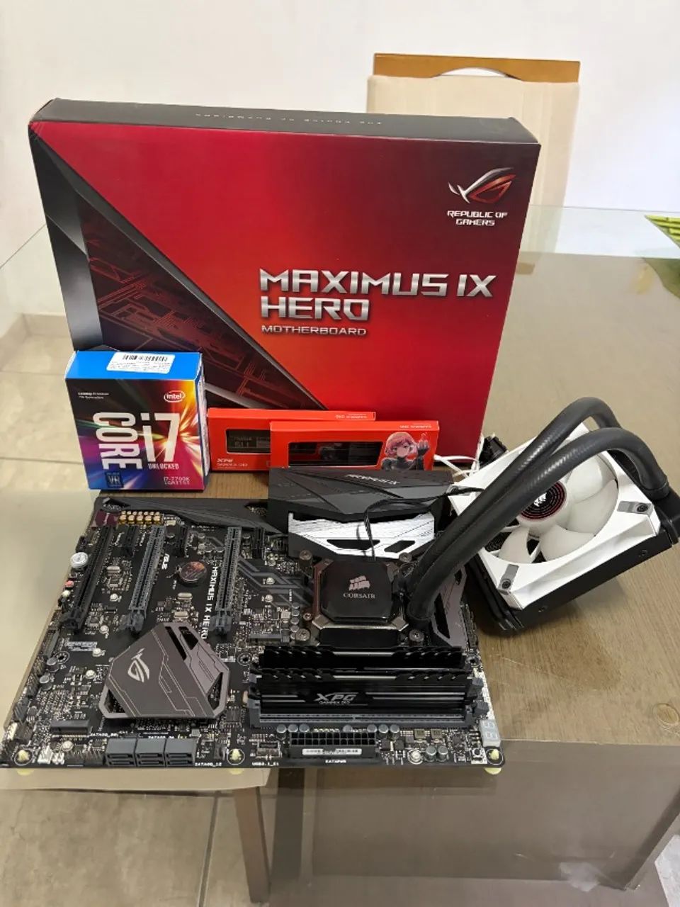 Core i7-7700K+ MAXIMUS IX HEROセット Kit Gamer i7-7700K + ASUS ROG Maximus IX Hero + 16GB XPG 3200 +