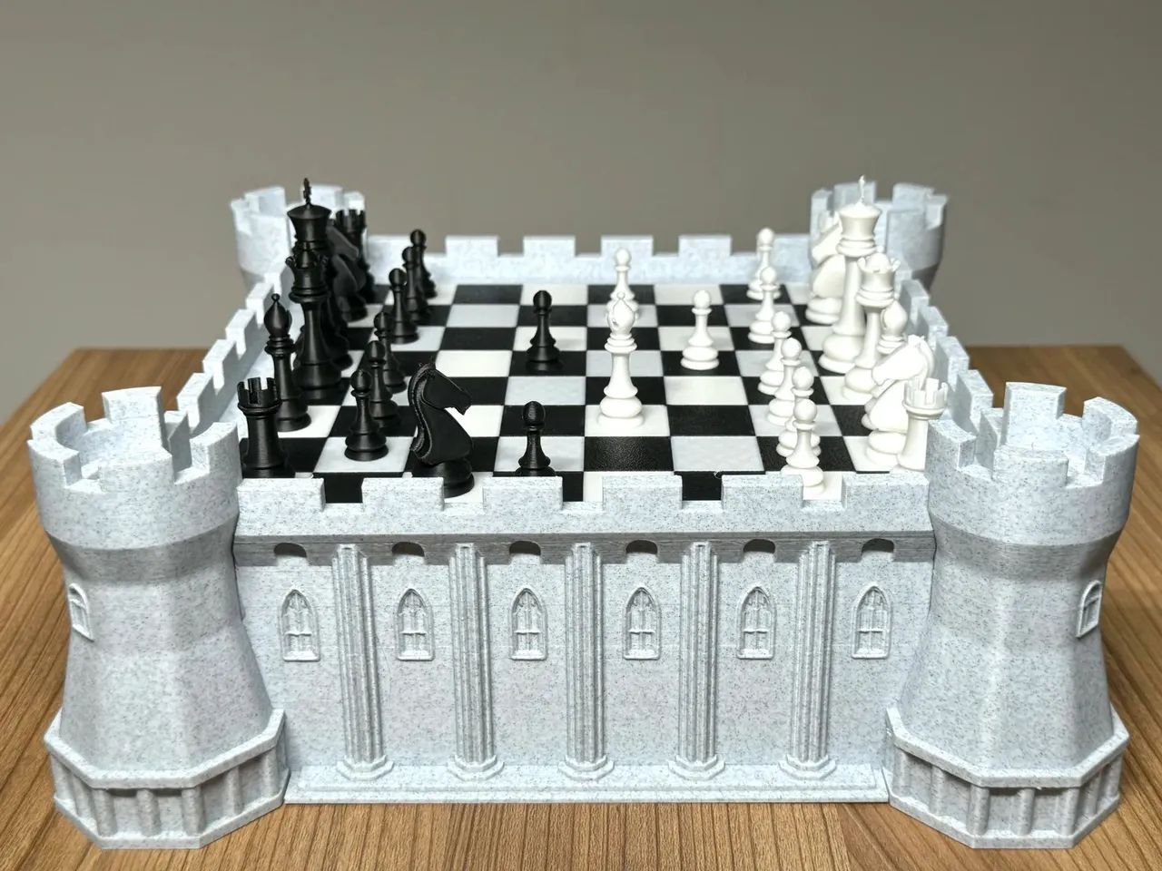 Tabuleiro De Xadrez Fortaleza Medieval 
