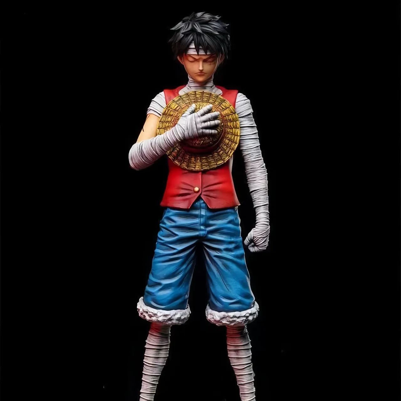 Boneco Luffy Chapéu de palha One Piece Miniatura 28cm - Foto 2