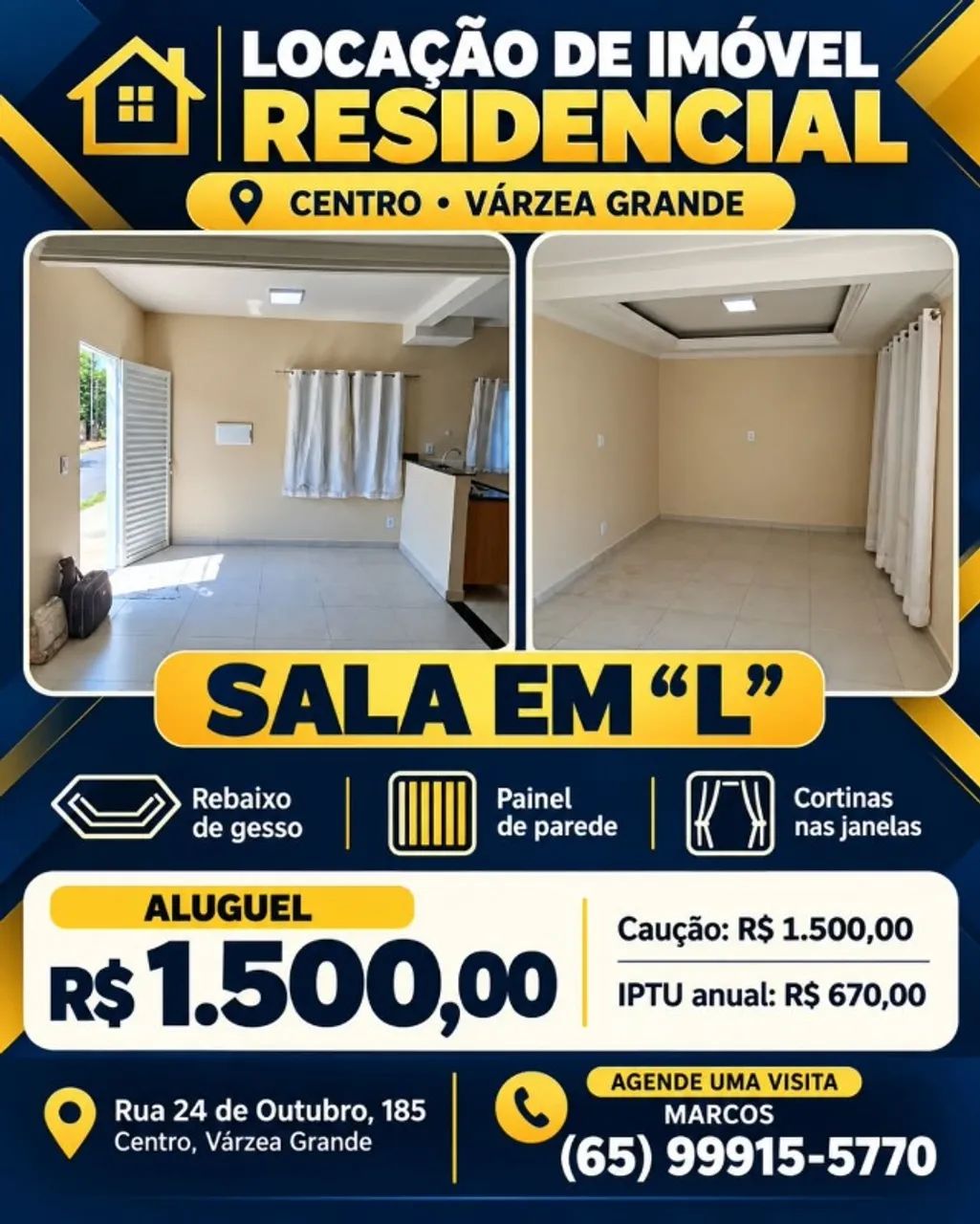 CASA TÉRREO, CENTRO, VÁRZEA GRANDE. - Foto 2
