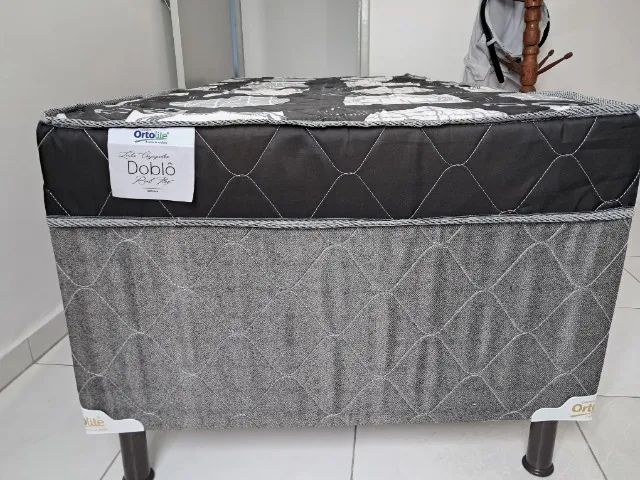 Cama box solteiro seme nova D28 Rs 280.00 - Foto 4