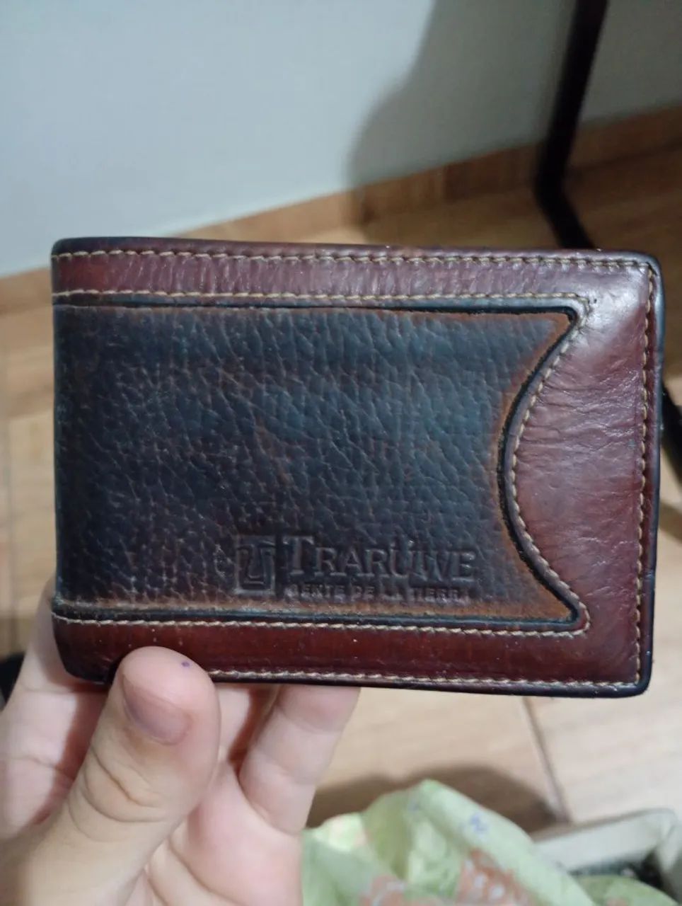 Carteira de couro Traruwe