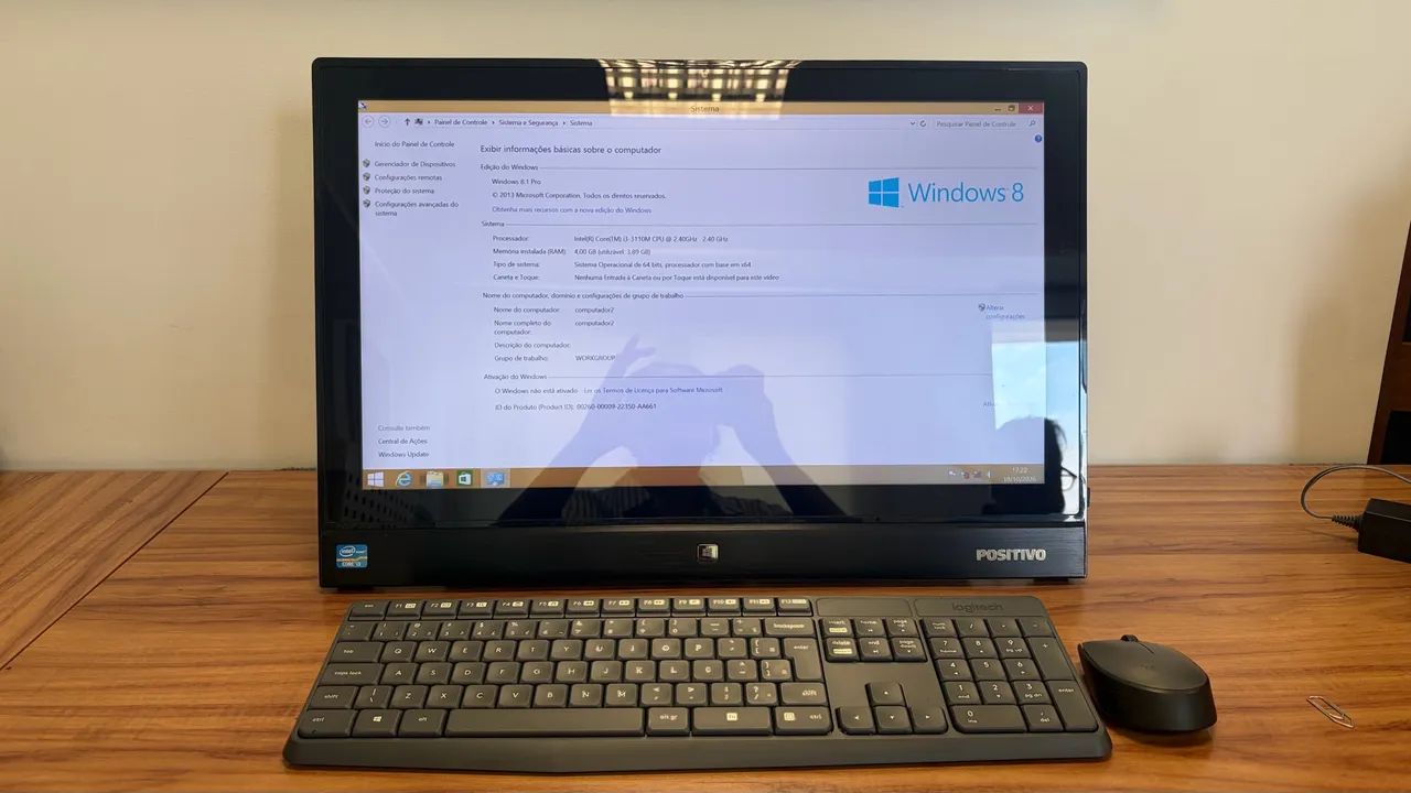 Vendo All-in-One Positivo funcionando perfeitamente 