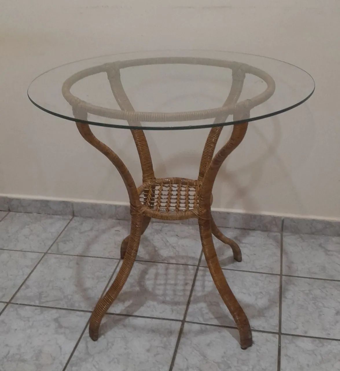 Mesa 4 Cadeiras de vime - Foto 3