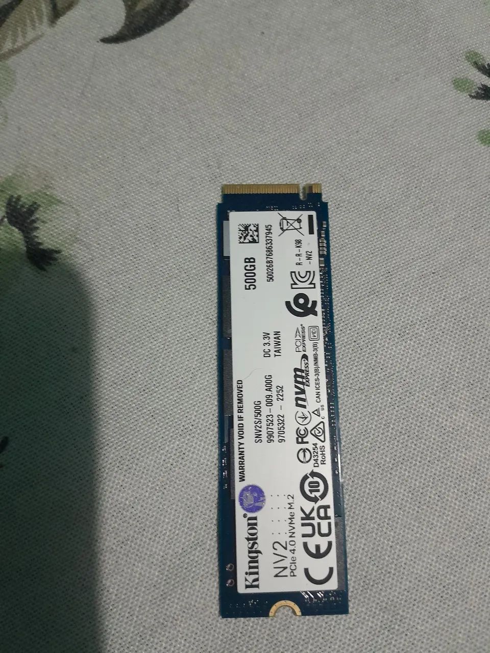 Cartão ssd vendo 500gb