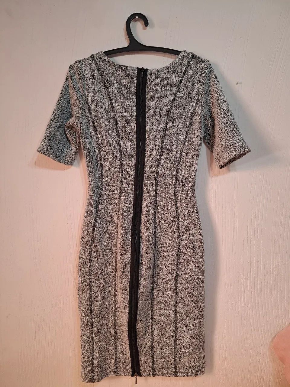 Vestido midi veludo cinza - Foto 2