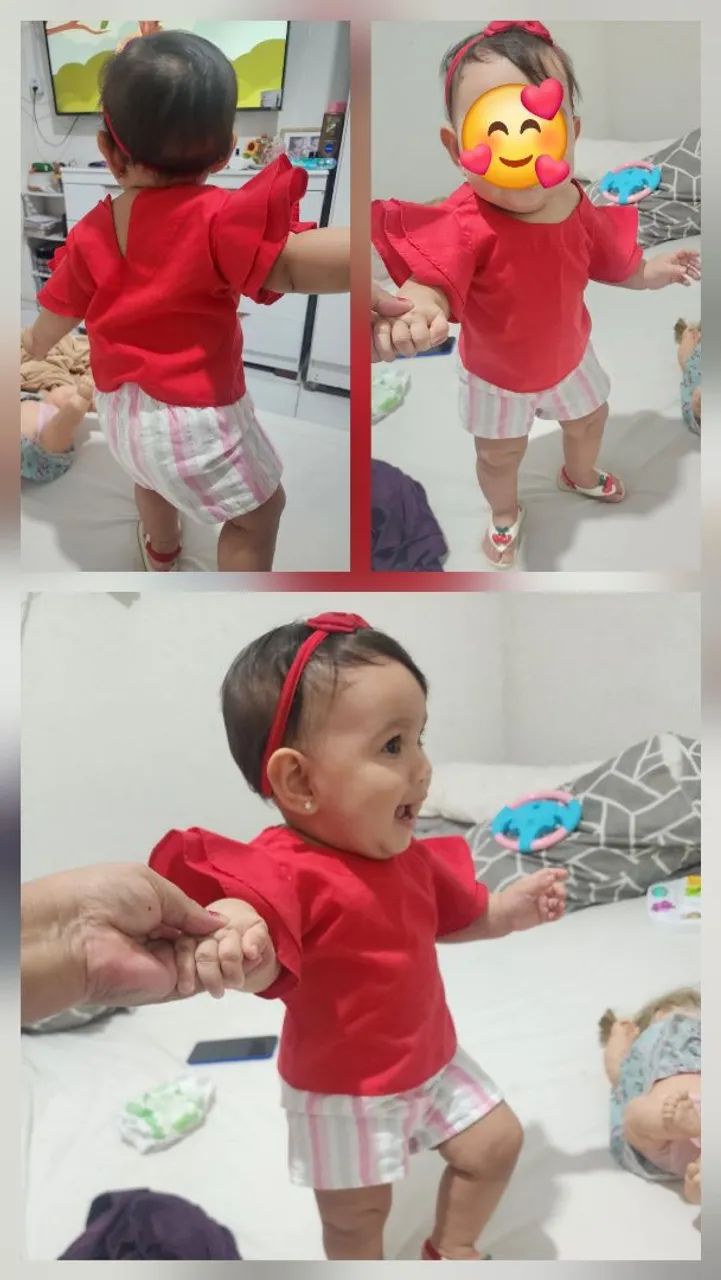Blusa e short bebê 