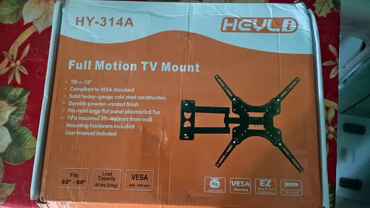 Suporte articulado para tv 32 a 60 polegadas.