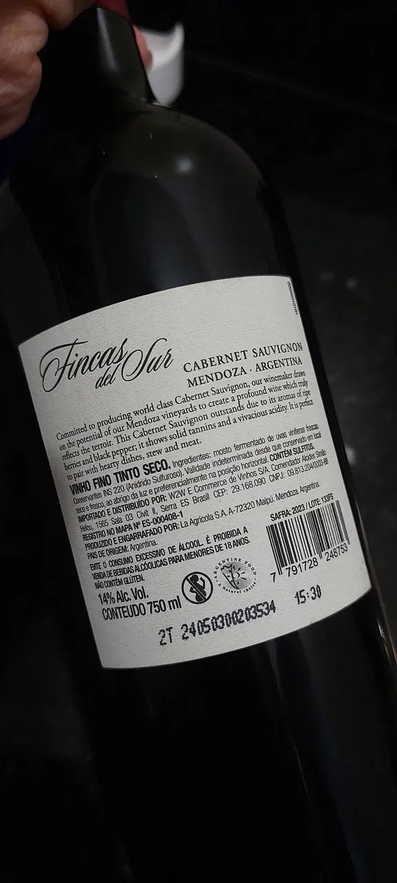 Vinho Importado Original - última unidade.  - Foto 3