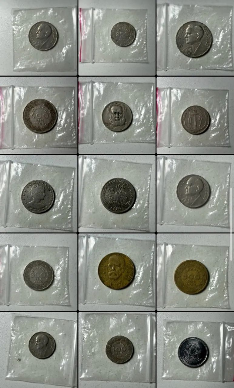Caixa antiga com moedas da epoca - Foto 5