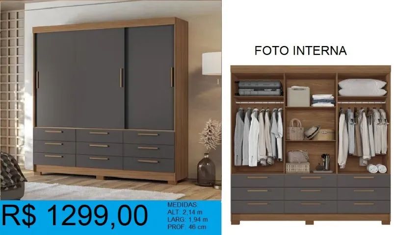 Roupeiro novidade -compre hoje e receba em até 72 horas - Foto 3