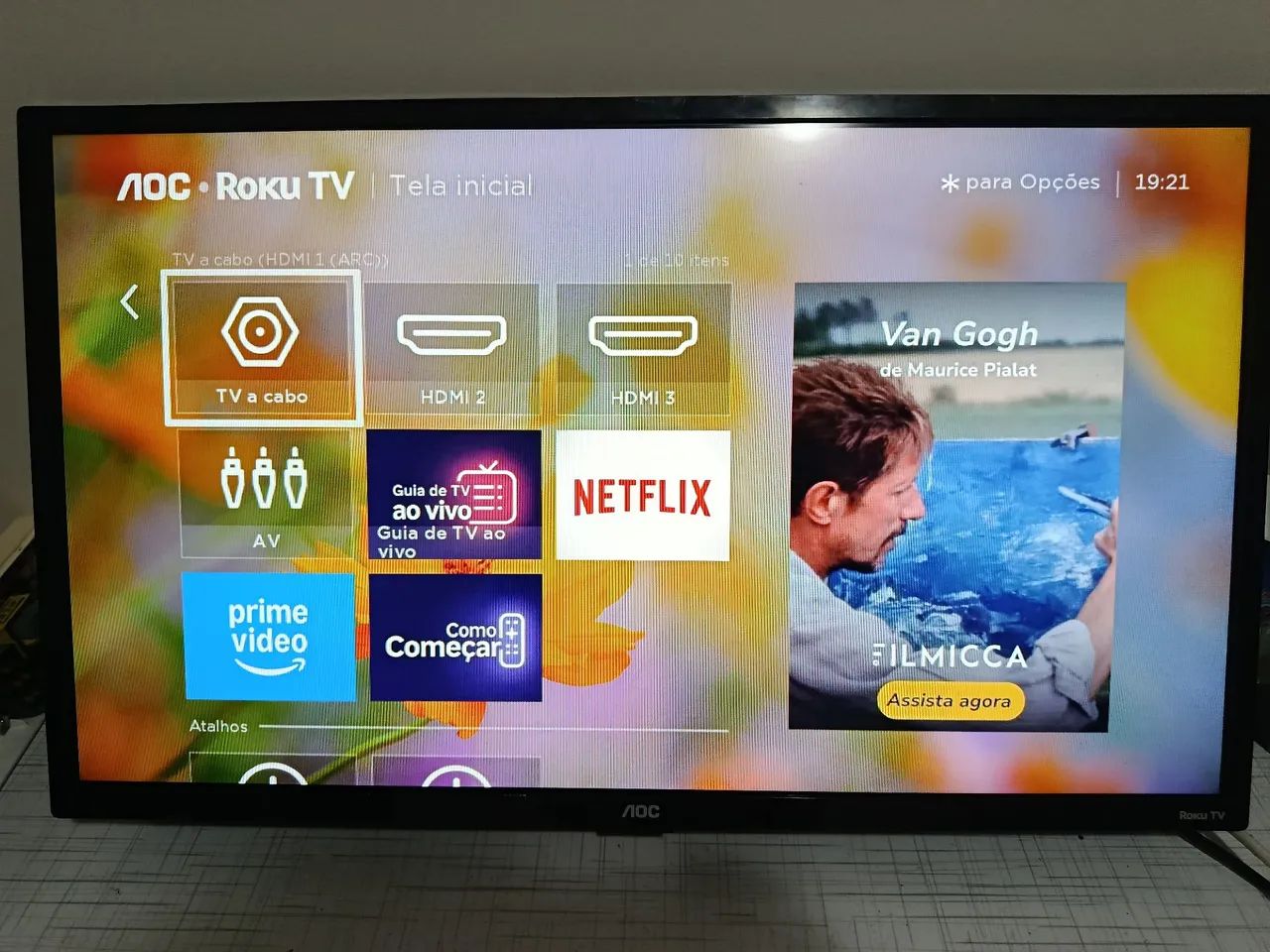 Vendo TV AOC 32 Polegadas de Led Smart - Foto 3