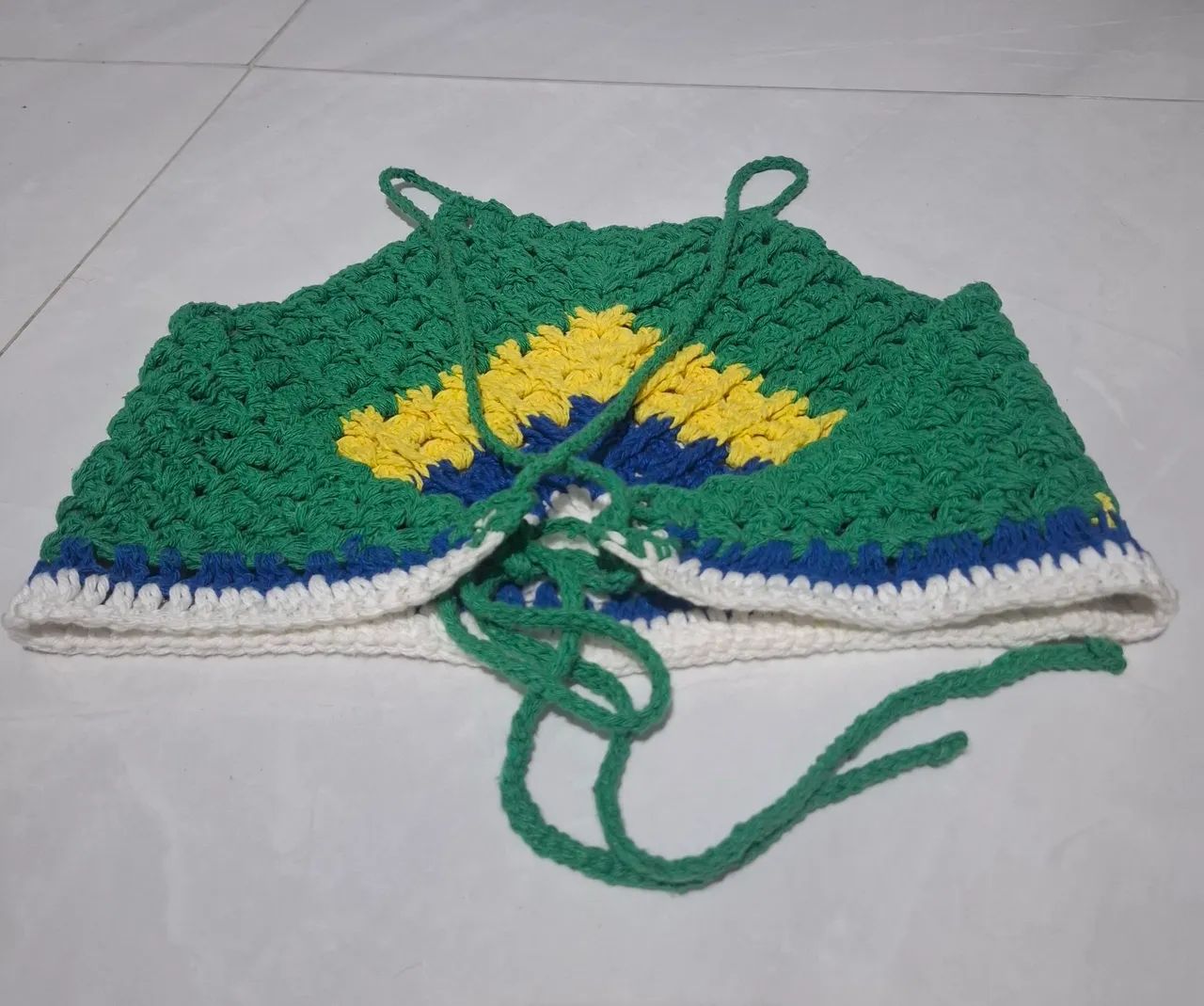 Croped  crochê do Brasil. - Foto 2