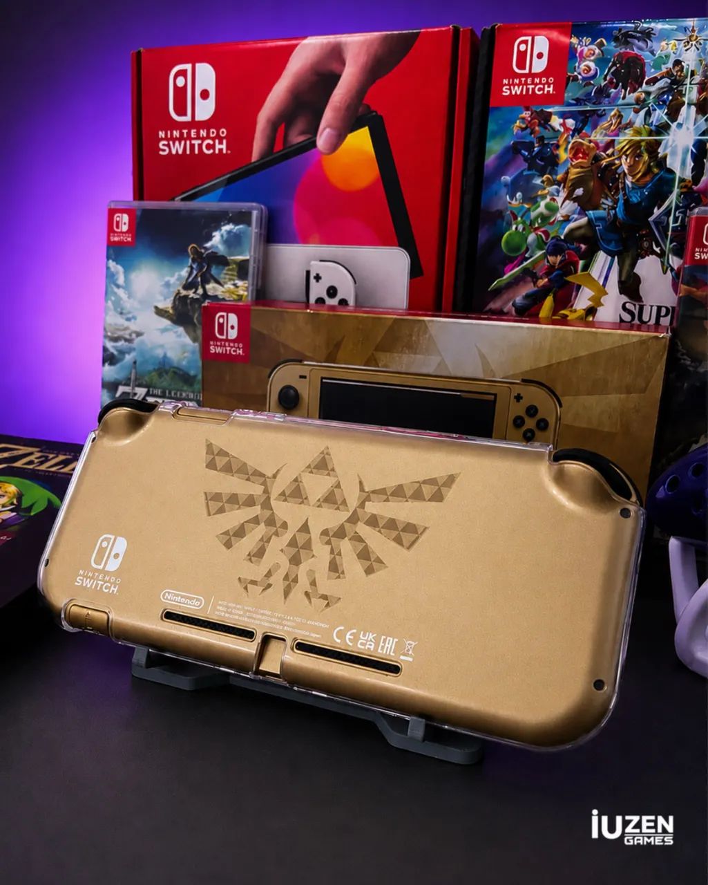 Nintendo Switch Lite - Hyrule Edition (Zelda) - Consoles de Vídeo