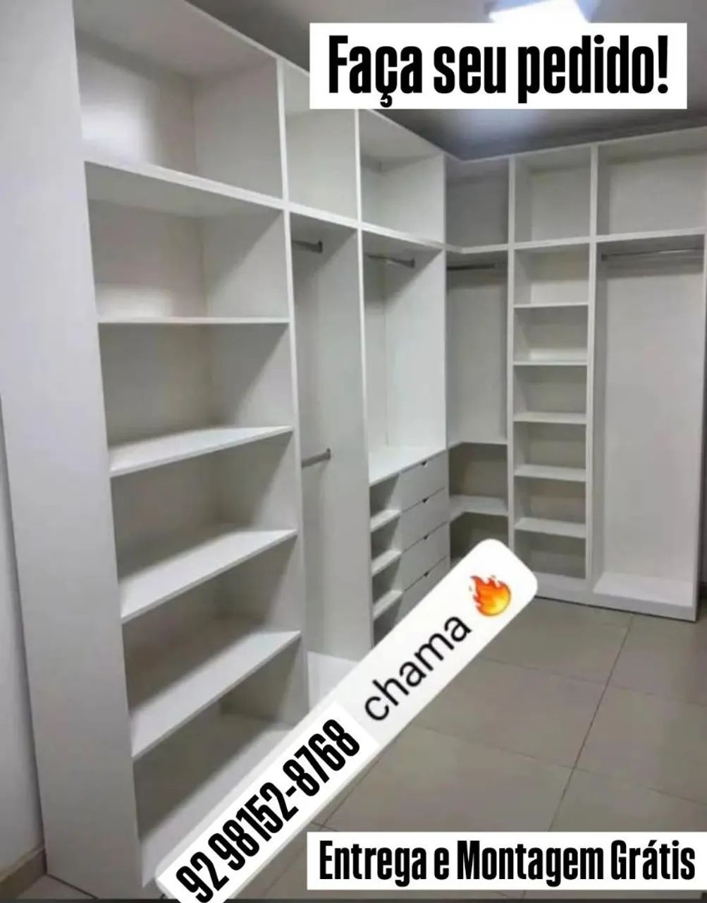 Closet modelos modernos e com bastante espaço  - Foto 3