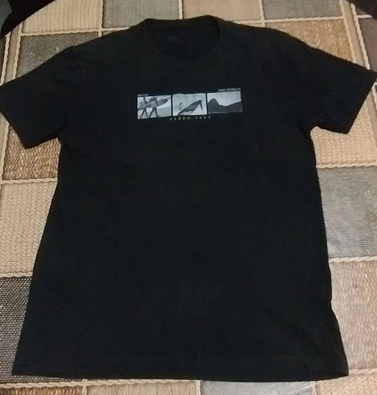 Camisa Preta Estampada