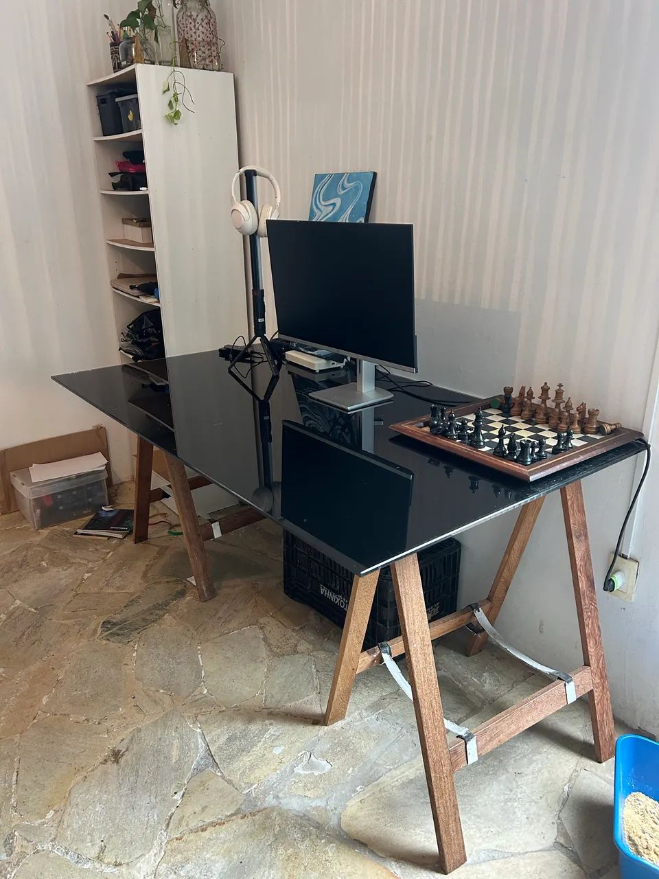 Mesa de vidro 10mm - 1,60 x 0,90