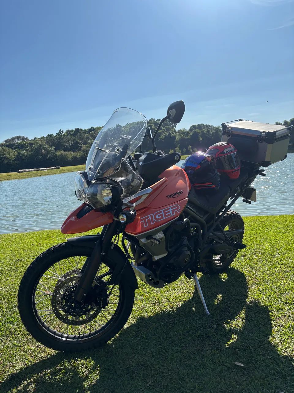 Tiger 800 laranja impecável 