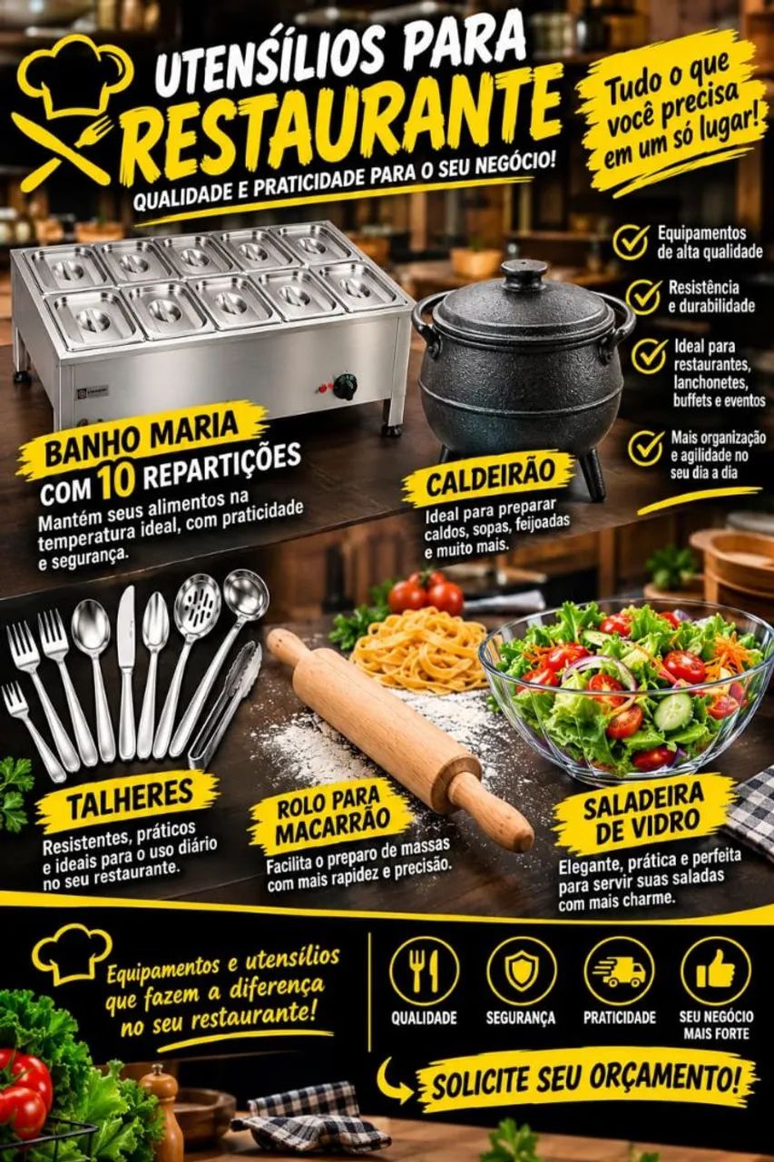 Utensílios para Restaurantes