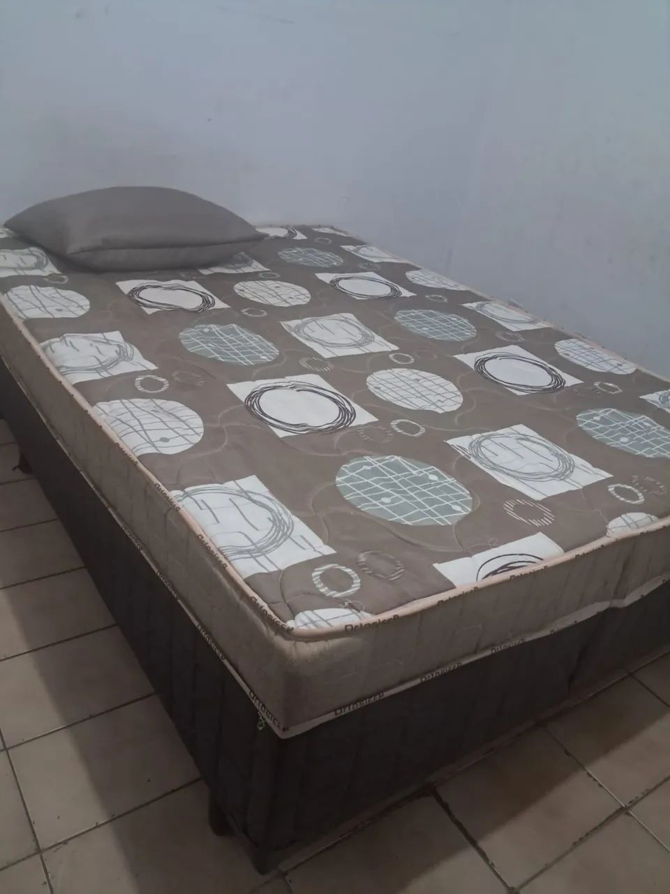 Cama Box casal acoplada espuma 7cm nova 