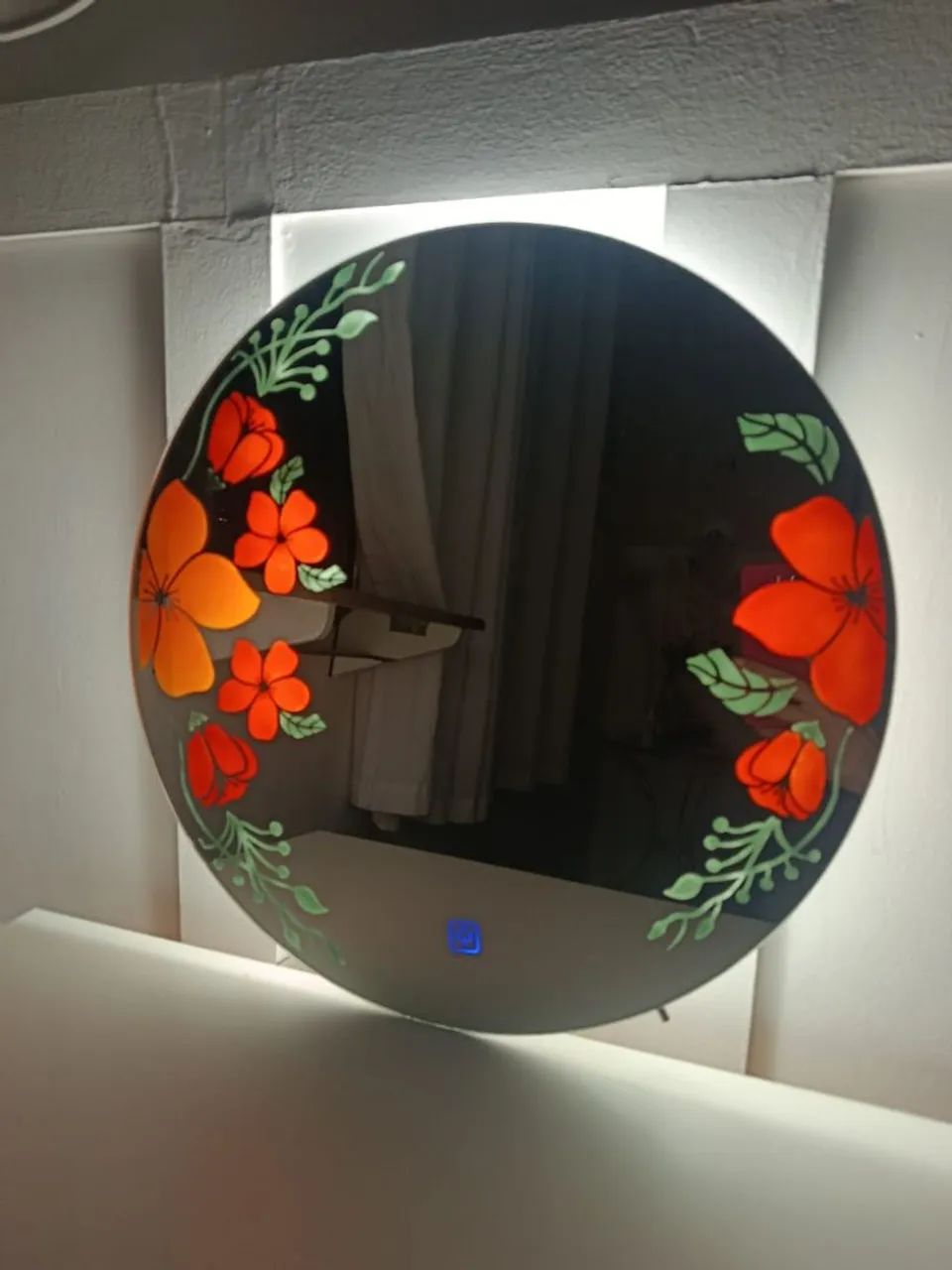 Espelho com vitrais e iluminação em led dimerizável  - Foto 5