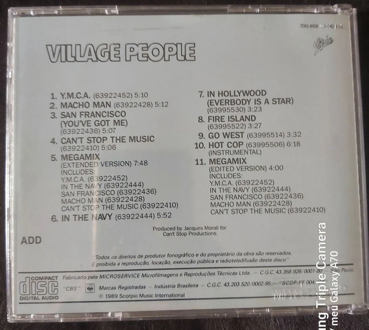 CD "Village People: Greatest Hits-Remix" - Foto 2