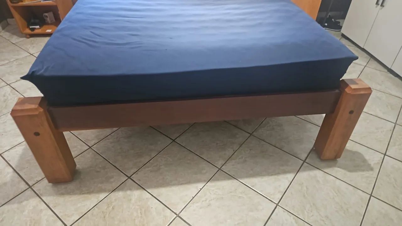 Cama de madeira rústica  - Foto 5
