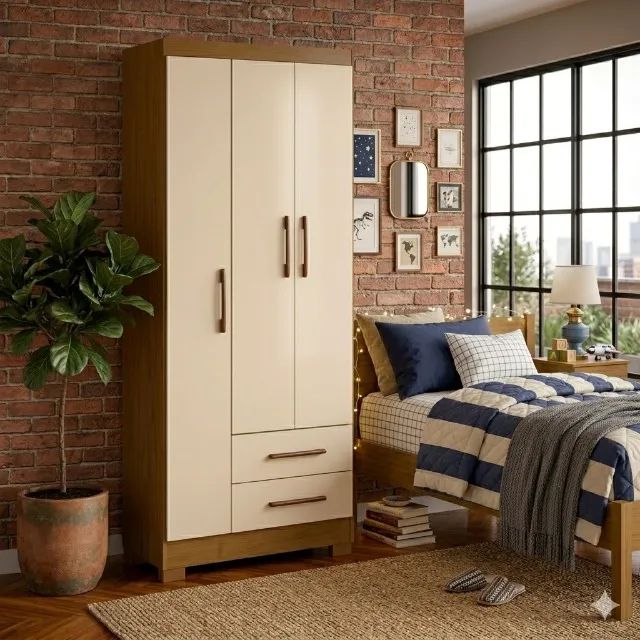 Guarda roupa Maia com 3 portas 