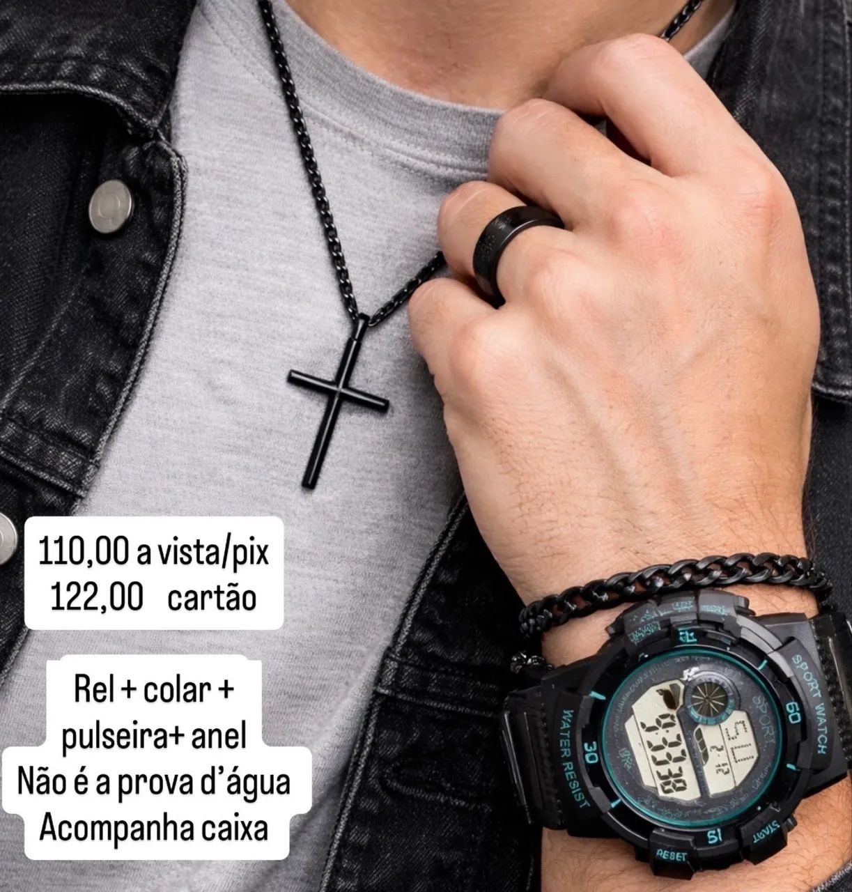Relógio Masculino Digital + Acessórios  - Foto 2