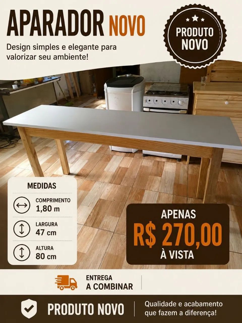 Mesa aparador nova