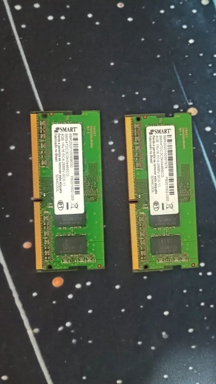 2 Memória Ram 4gb DDR4 notebook445600379972495360