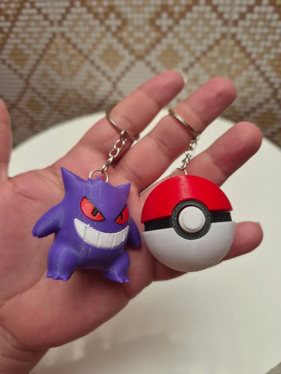 Conjunto com 6 chaveiros de animes diversos em impressão 3D - Foto 5