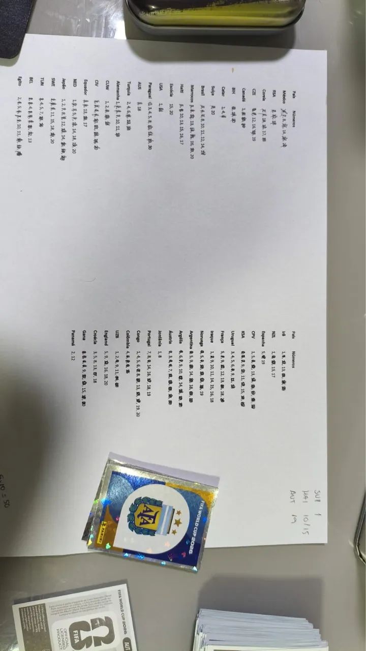 Figurinhas da copa 2026