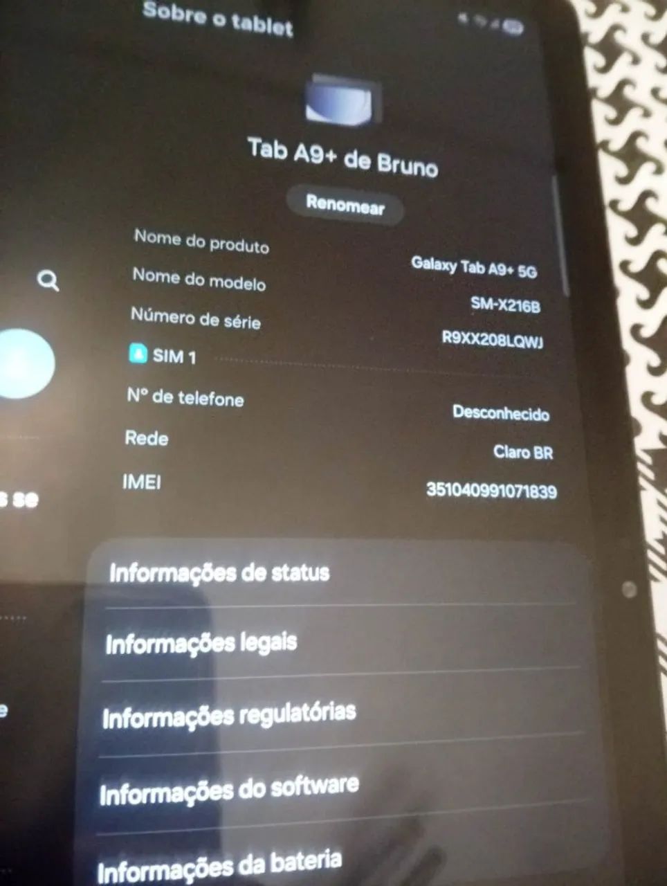 Samsung Galaxy Tab S9+ 5G - Impecável  - Foto 2