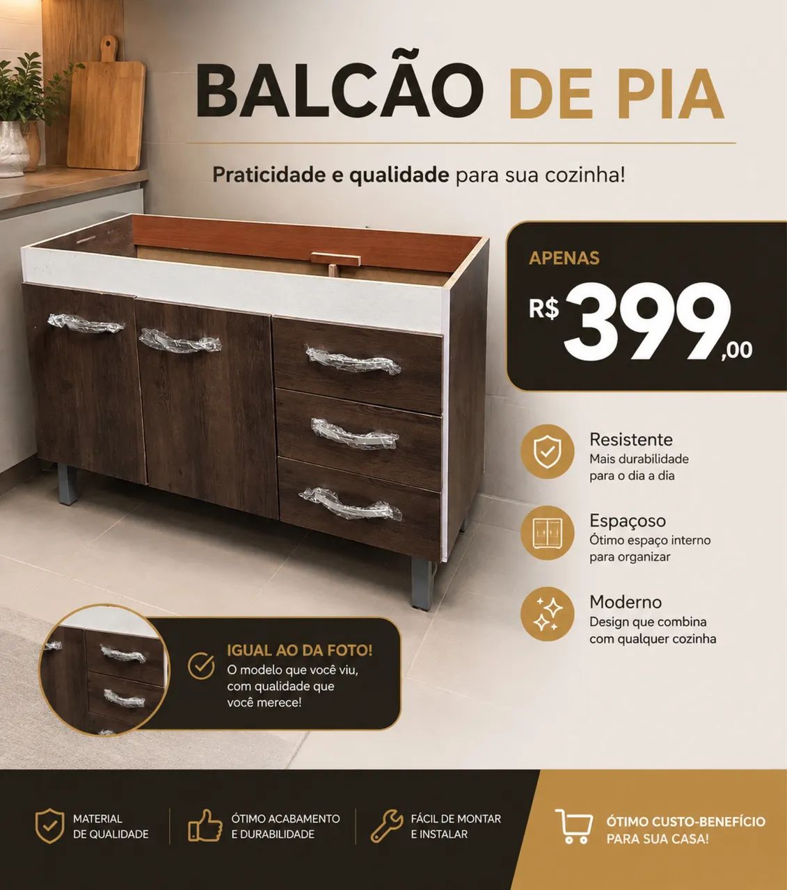 Balcão de pia 