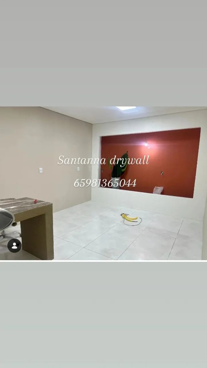 Gesso paredes forro em drywall 