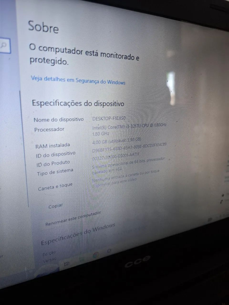 Notebook cce i3 ssd 240 gb 4gb ram - Foto 3