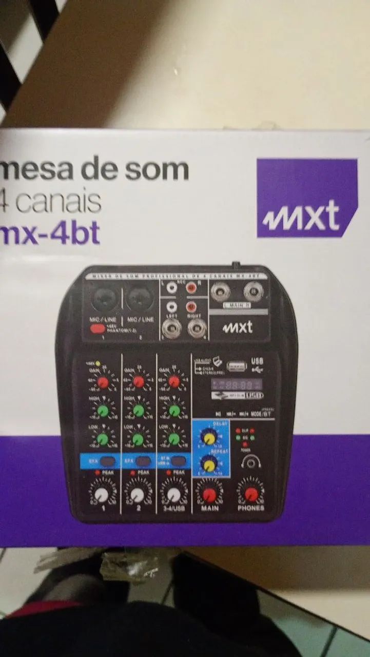Caixa de som ativa. Com mesa e suporte - Foto 2
