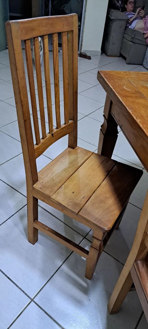Mesa de madeira de lei Péroba. - Foto 5