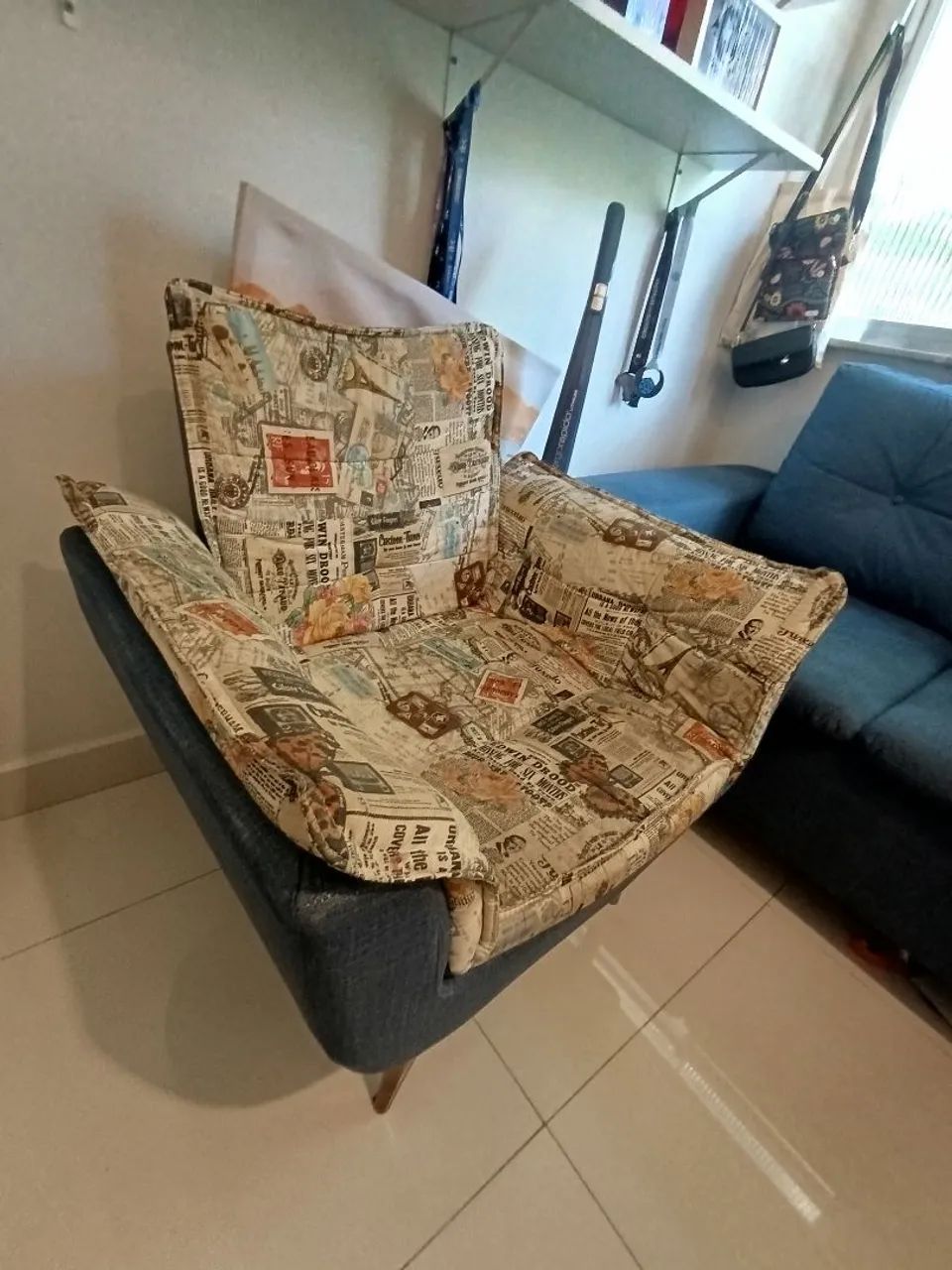 Sofá 2 lugares + Poltrona - Excelente estado! - Foto 3