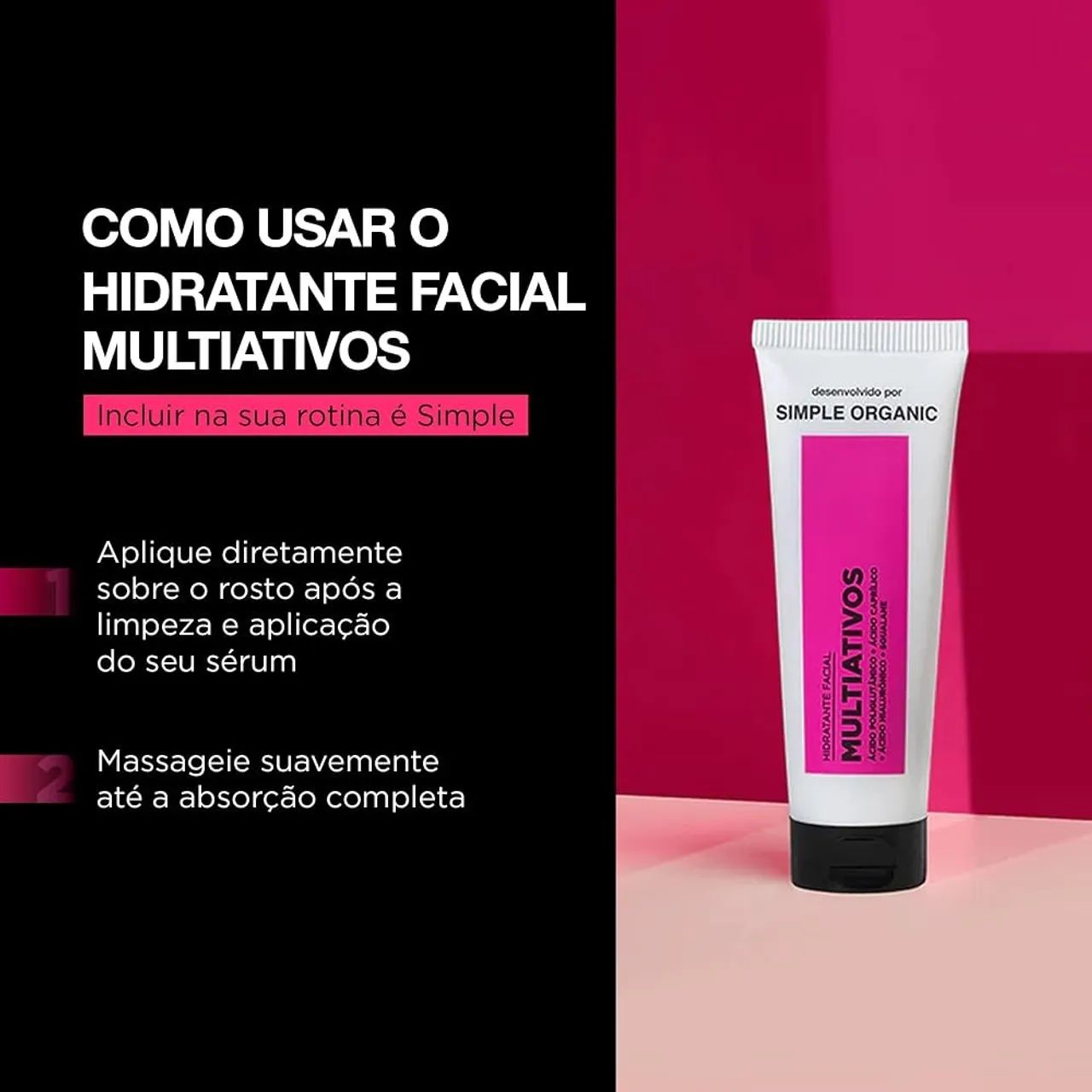 hidratante facial multiativos simple organic - Foto 3