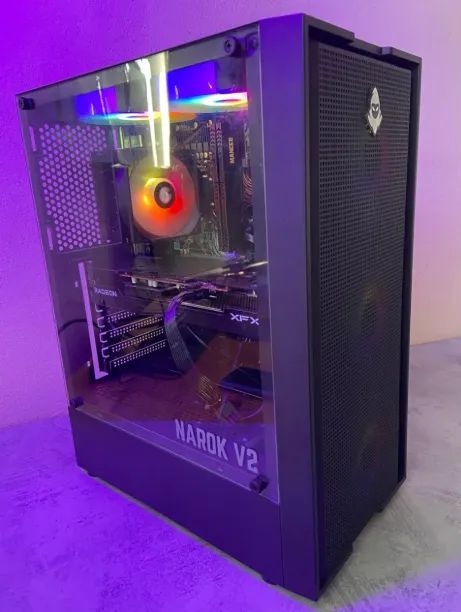 PC GAMER RX 7600 GDDR5, RYZEN 5 5600, 16GB RAM ARES, NVMe ADATA Legend 700 512GB - Foto 3