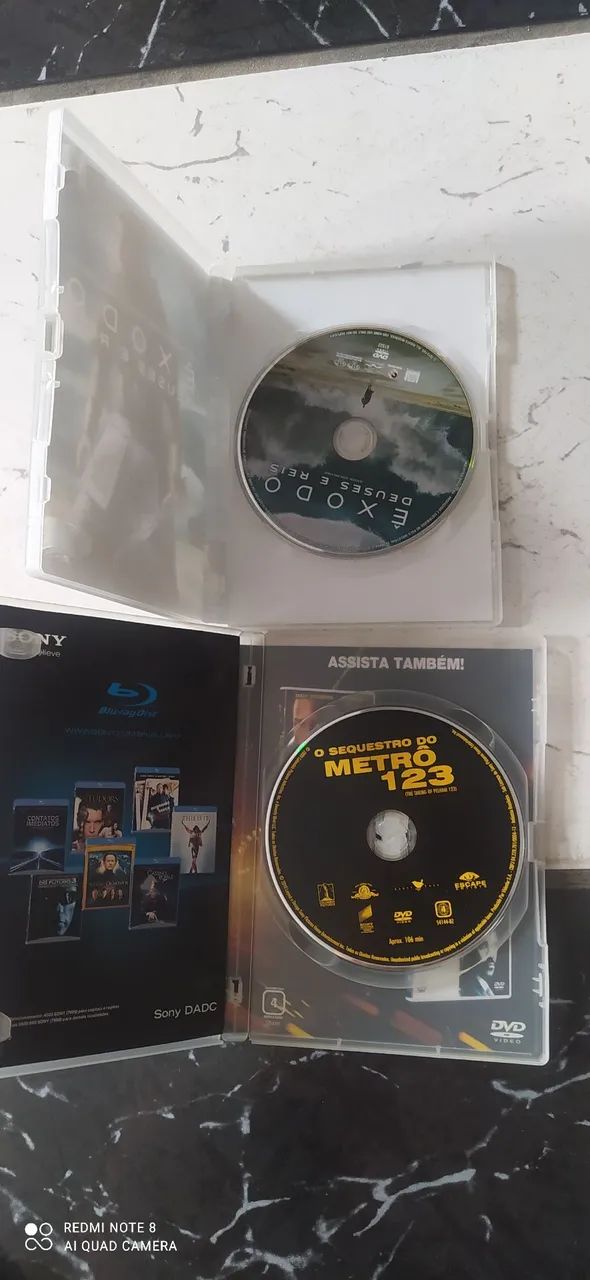 2 dvds Êxodo deuses e reis o sequestro do metrô 123 - Foto 2