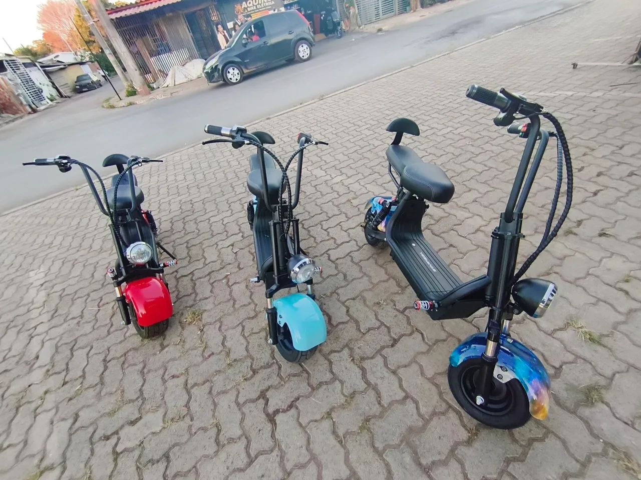 Scooter elétrica mini, com motor de 1000 watts e com bateria 48 volts de lítio  - Foto 5