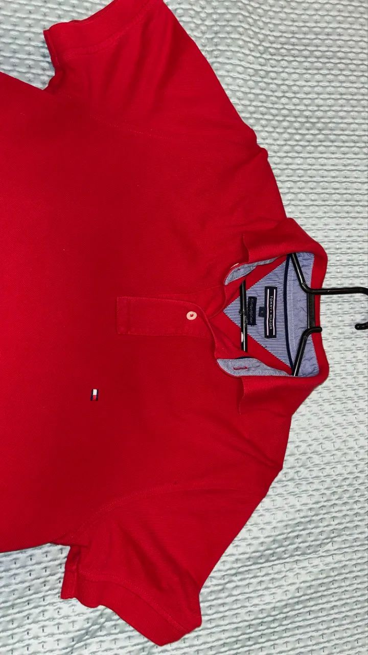 Polo Tommy Hilfiger Vermelha-P - Foto 2