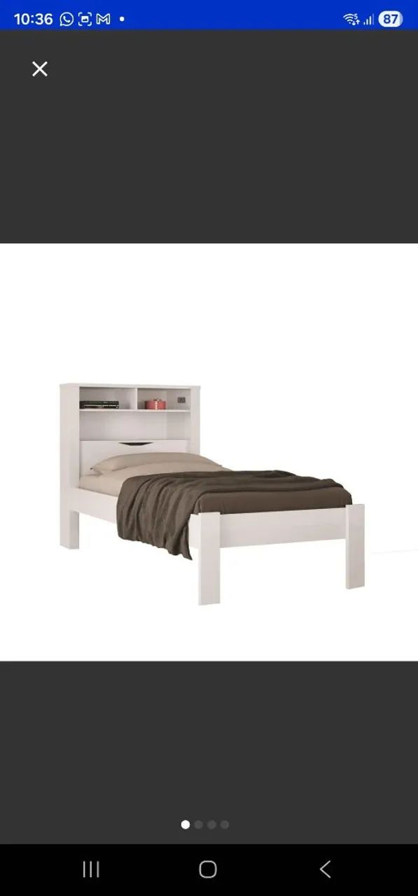 Cama solteiro com tomada - Foto 5