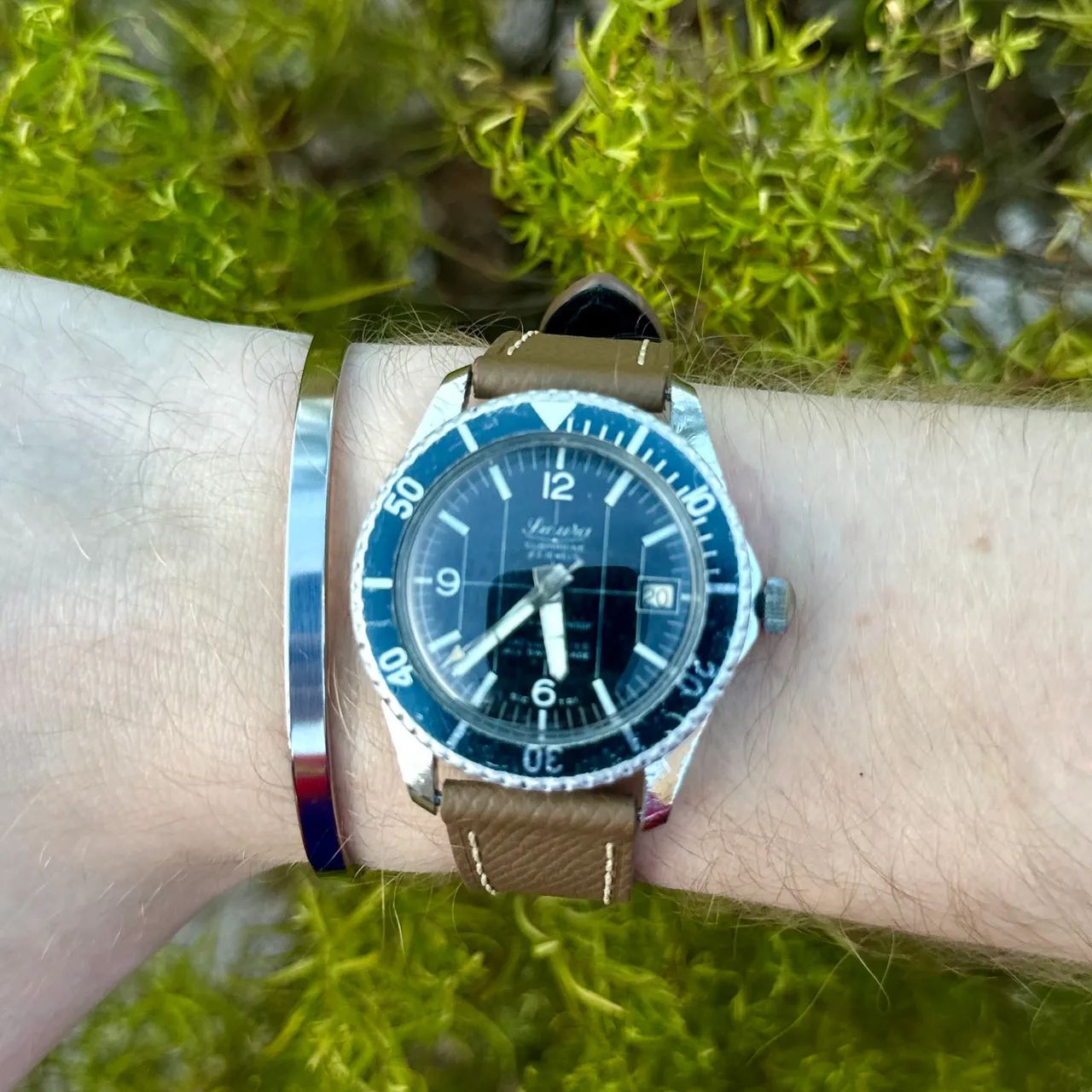 Relogio Sicura 400m Vintage Corda Manual 39mm Revisado