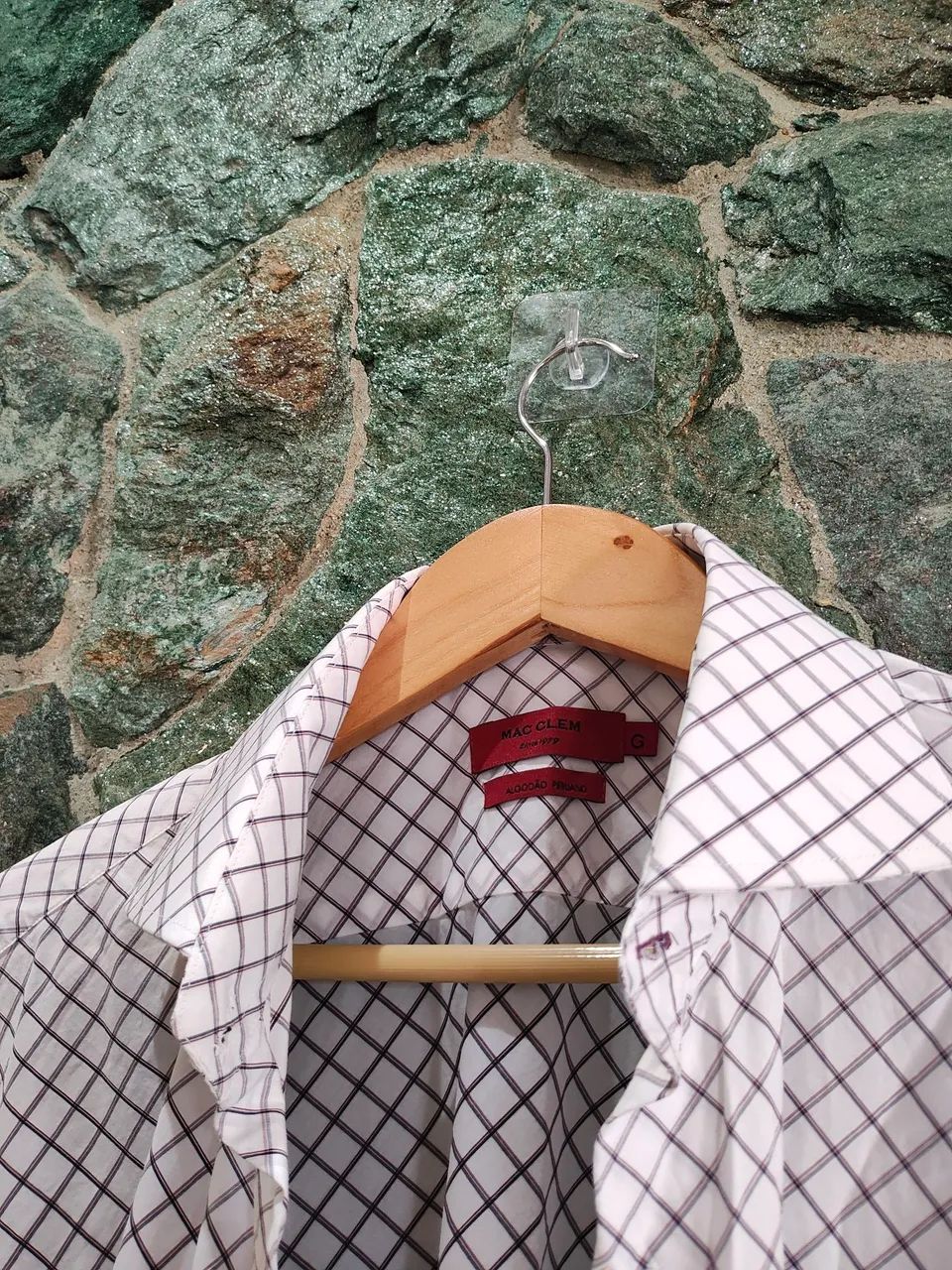 Camisa social mac clem xadrez G - Foto 2