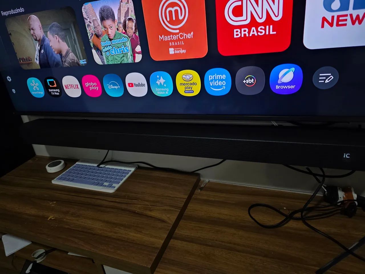 Tv Samsung Qled 50 polegadas + Soundbar Samsung 3.1.2 - Foto 2
